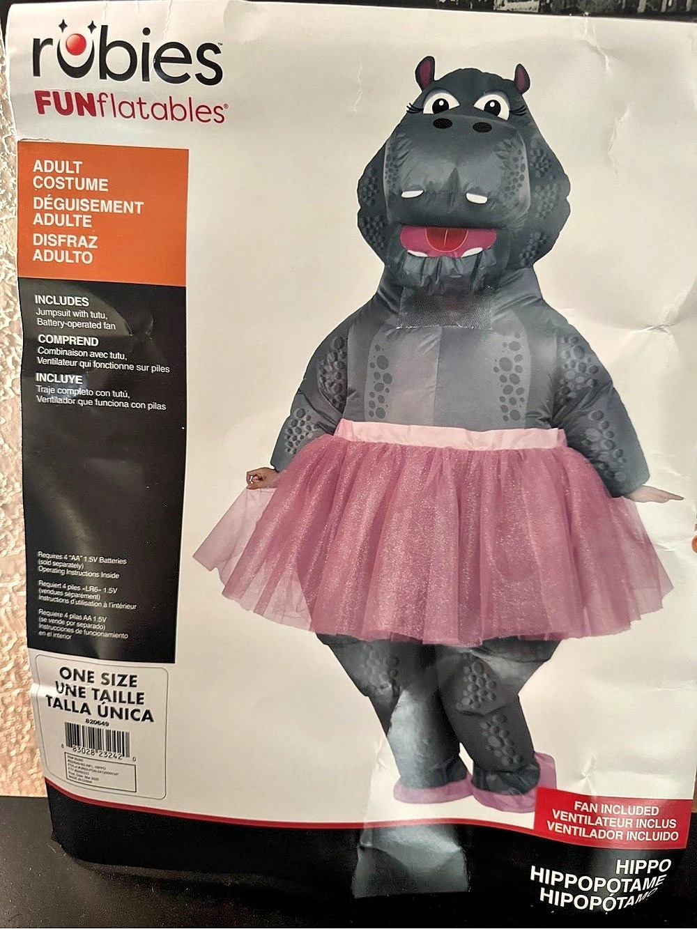 Rubie's Hippo Adult Costume NWT